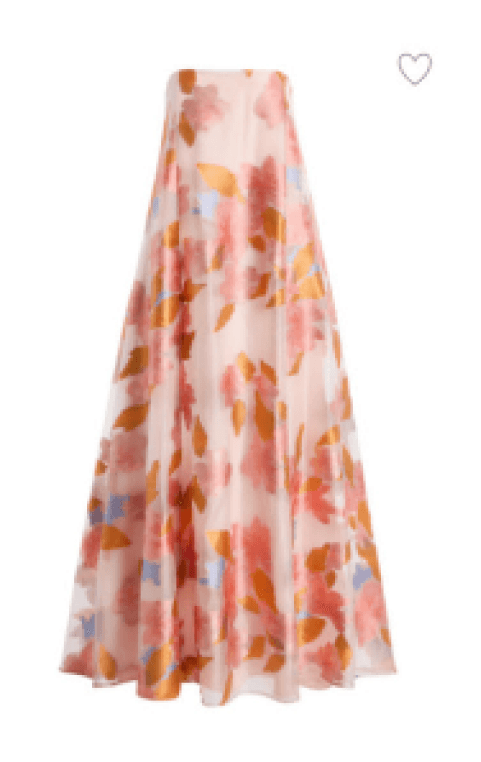 Staud Allyson Embroidered Tulle Maxi
